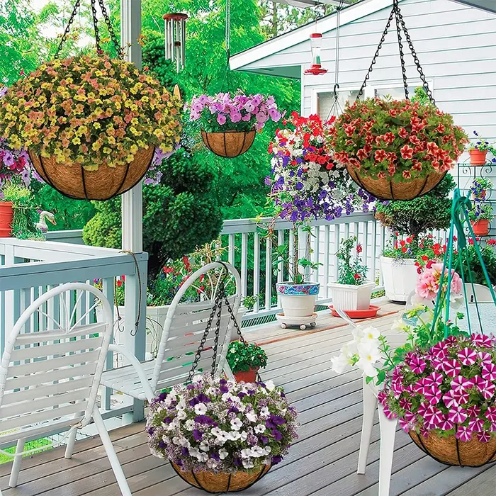 Doublures en fibre optique AMP pour jardinières
