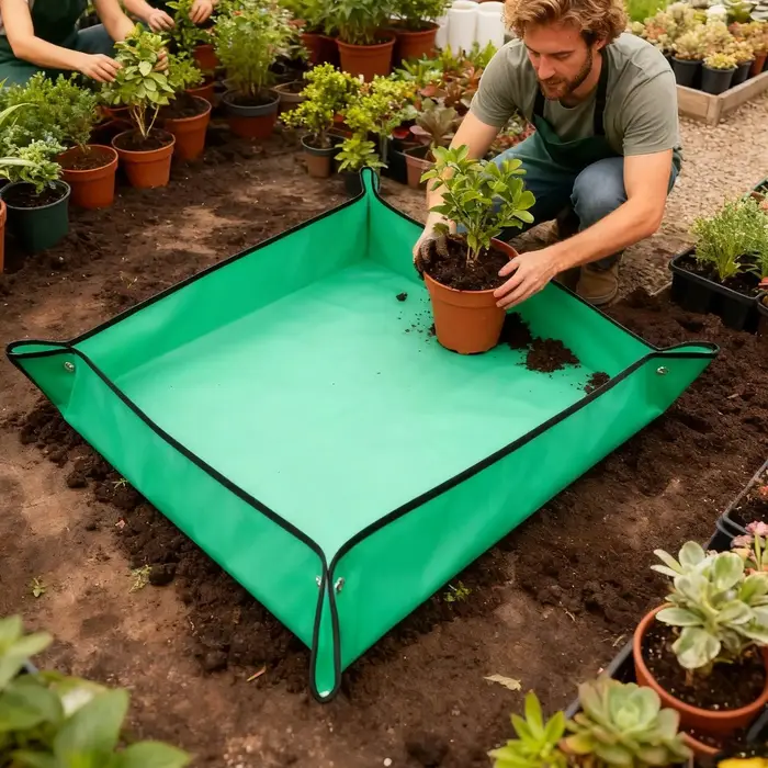 Tapis de repottage pour plantes d'intérieur