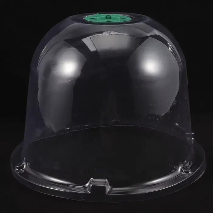 Cloche de jardin en plastique transparente avec ventilation pour protéger les plantes et les légumes contre le gel
