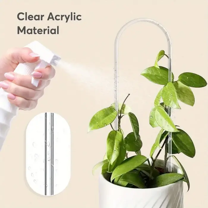 Support de plante en acrylique en forme de U de qualité supérieure