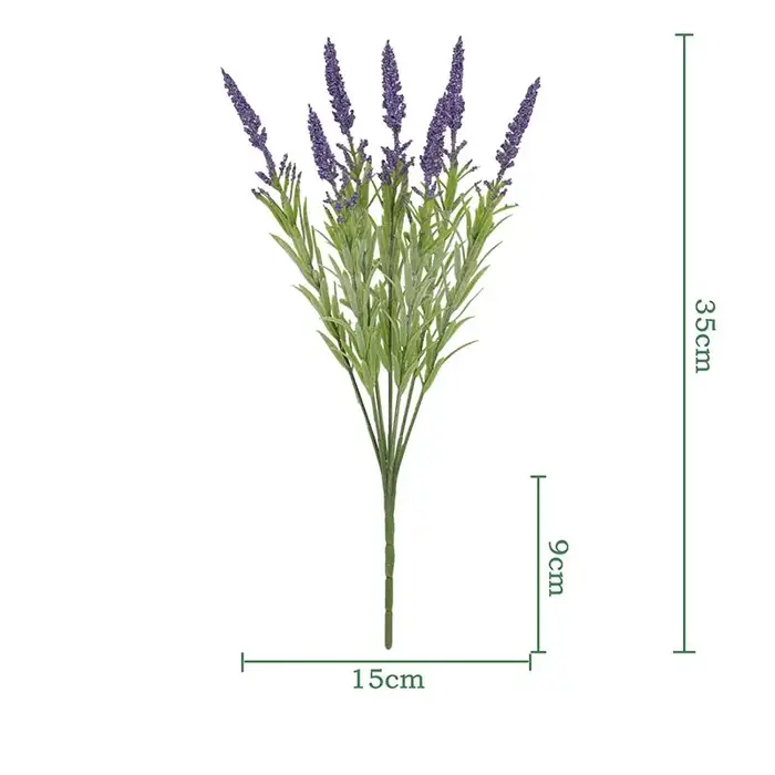 Bouquet de fleurs artificielles en mousse de lavande