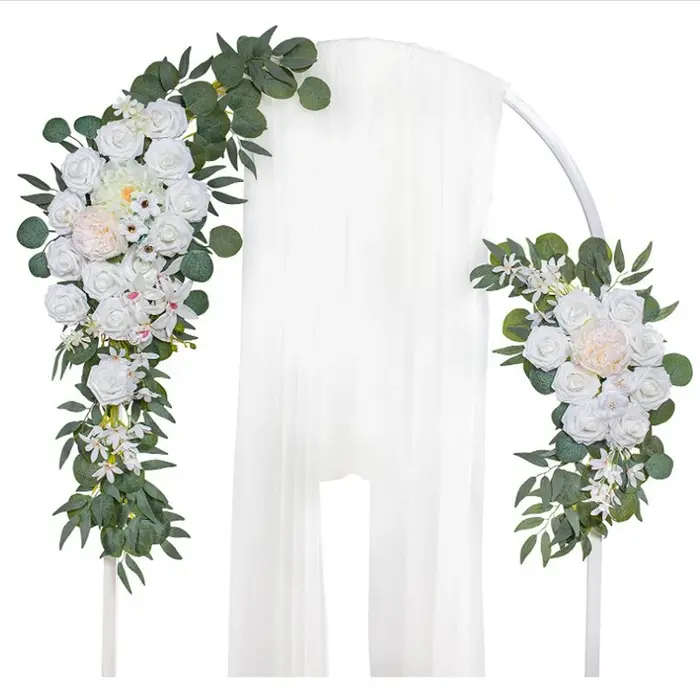 Fleur artificielle arc de mariage porte Frieze décoration bohème grande