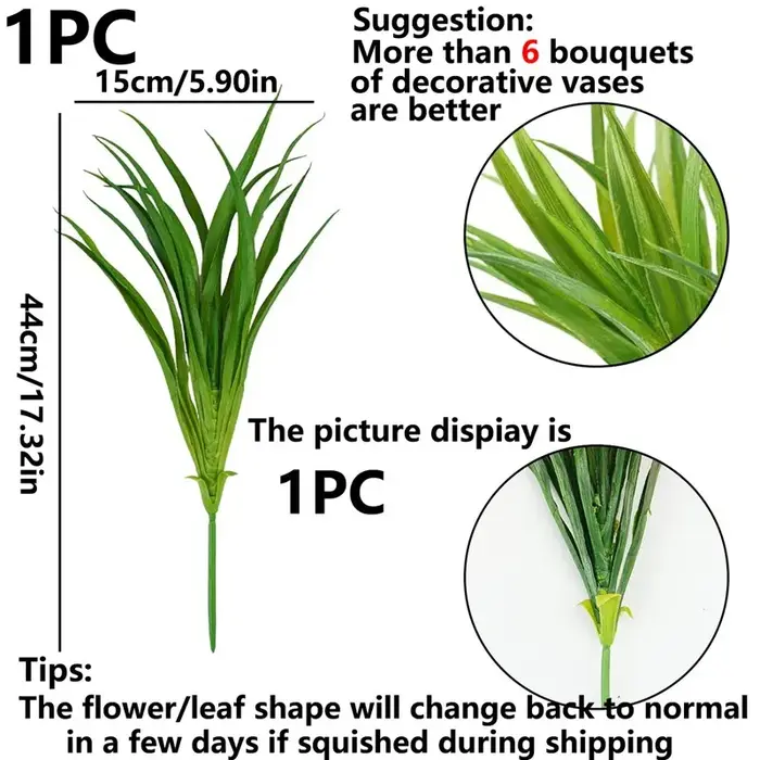 Plantes artificielles d'herbe de printemps
