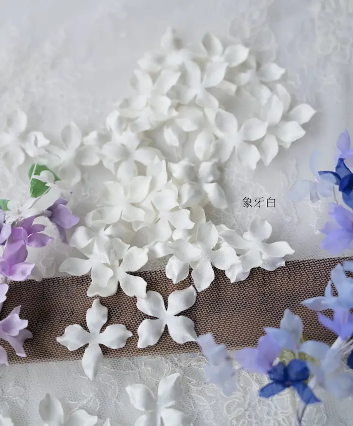 Pétales de fleurs artificielles 3cm, fausses fleurs pour décoration de mariage, carte de Scrapbook, 