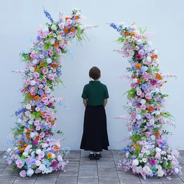 Arc en corne de Rose verte colorée romantique