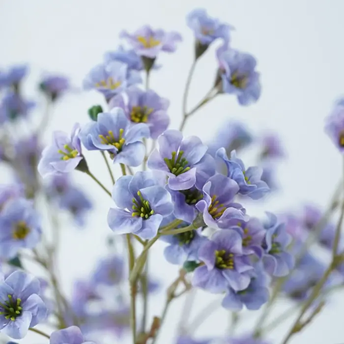 3 fourchettes/Bouquet de fleurs artificielles en soie