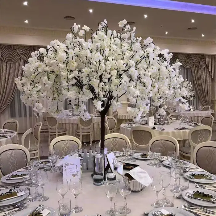 Sakura – arbre à fleurs artificielles, plantes de saule pleureures, adaptées à l'intérieur et à l'ex