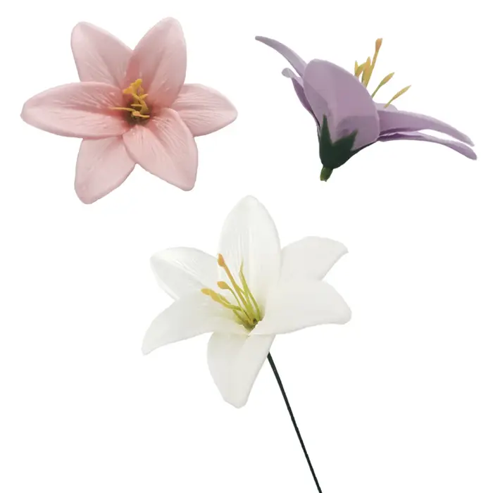 Bouquet de fleurs de lys artificielles parfumées