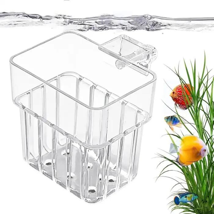 Pot porte-plante d'aquarium suspendu Transparent