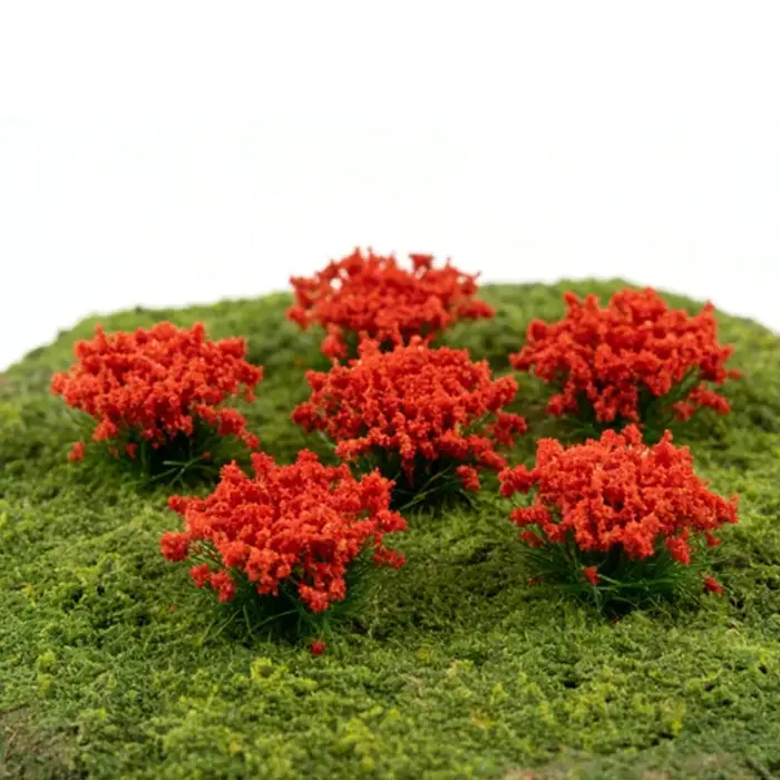6 mini-clusters de fleurs pour micro-paysages