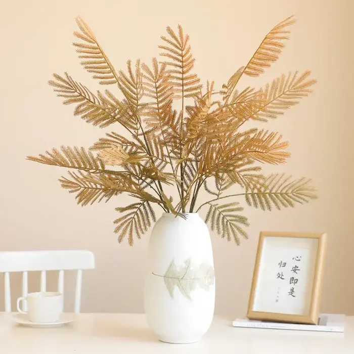 Plante de Mimosa Artificielle pour Centre Commercial Rustique
