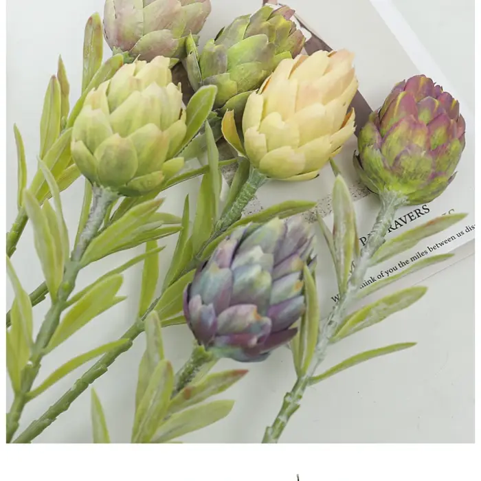 Artichauts Artificiels Fruits et Plantes Vertes