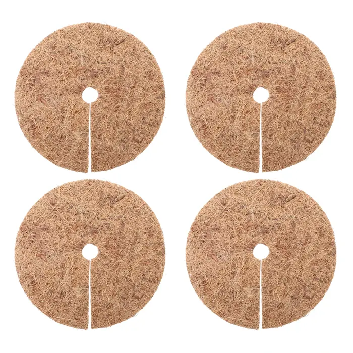 Tapis de Protection des plantes en Fiber de noix de coco, 45Cm d'épaisseur, 4 pièces, pour Pot, disq