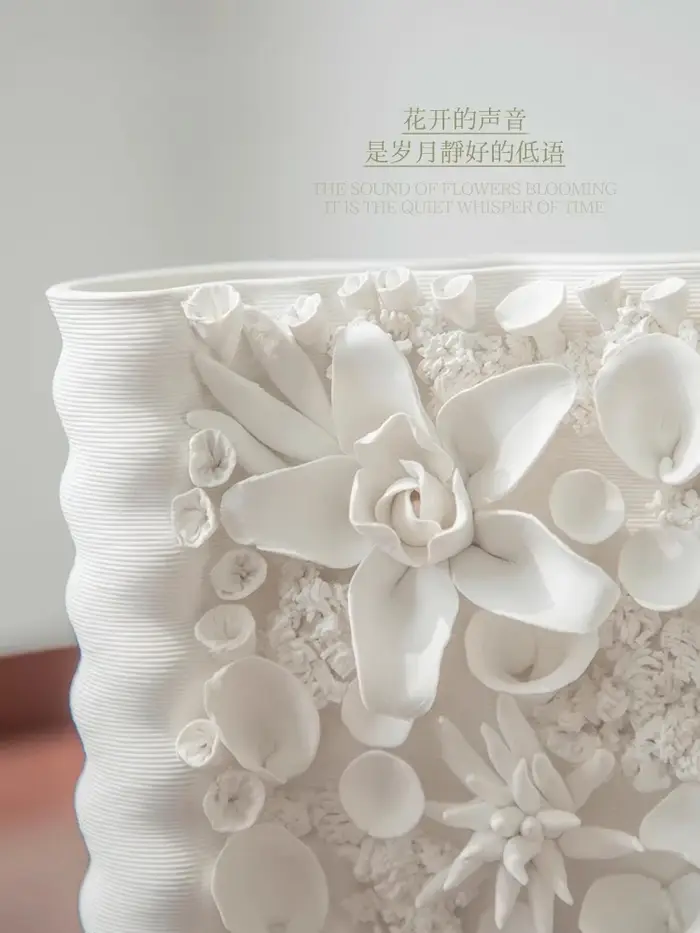 Articles de fleurs en céramique créatifs faits à la main