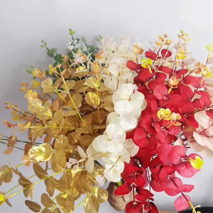 Feuilles d'eucalyptus artificielles pour la décoration intérieure