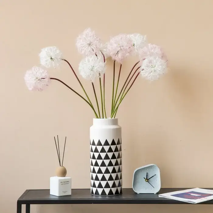 Fleur artificielle, pissenlit blanc