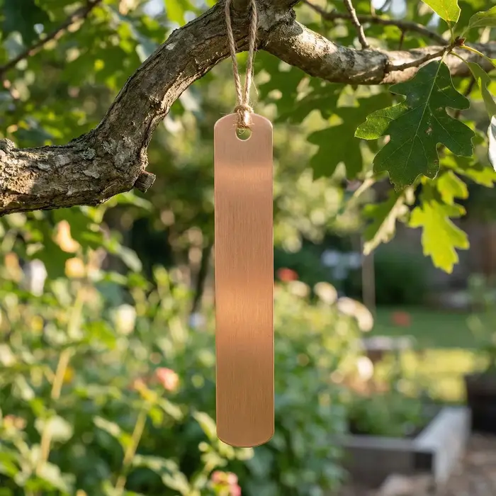 Étiquettes d'identification de plantes en cuivre, 20 pièces, étiquettes métalliques, marqueurs de jardin imperméables pour l'extérieur, étiquettes suspendues en fil métallique
