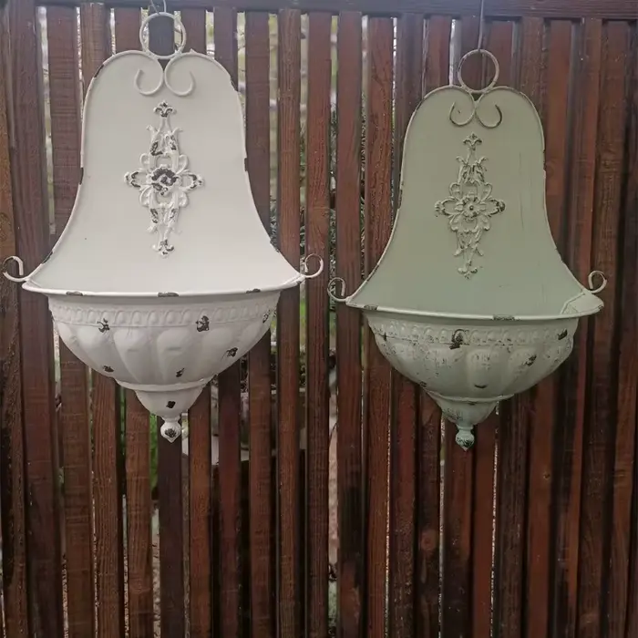 Pot de fleur français semi-cercle