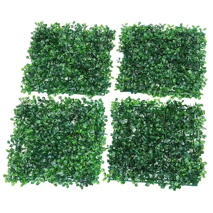 4 pièces 25*25 cm en plastique Milan herbe plantes mur centre commercial décoration Simulation plante verte pelouse bricolage artificiel Floral