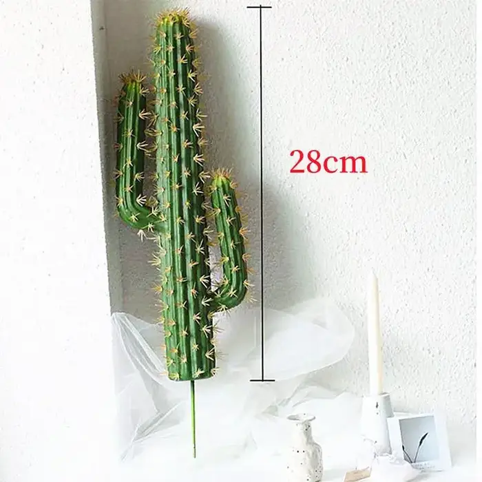 Grand Cactus artificiel fausse fleur succulentes fenêtre jardin décoration bricolage Art embellissem