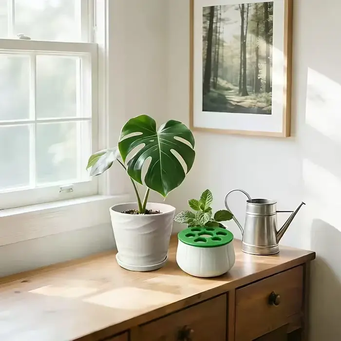 Pot de plantation de régénération d'oignons verts imprimé en 3D