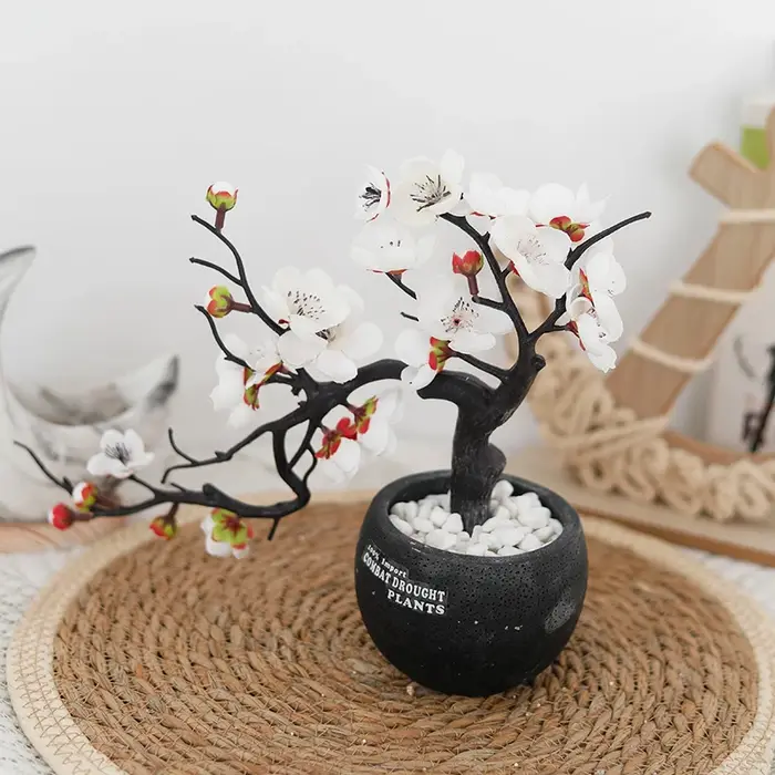 Fleurs de prunier Branches d'arbre fleurs artificielles maison Table salon décor bricolage mariage noël jardin fête décoration