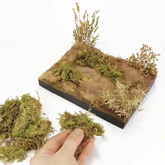 Kits de modèles de grappes d'herbe de mousse de Simulation 10g, pour scène de paysage militaire Makiing, matériaux végétaux, accessoires de Diorama