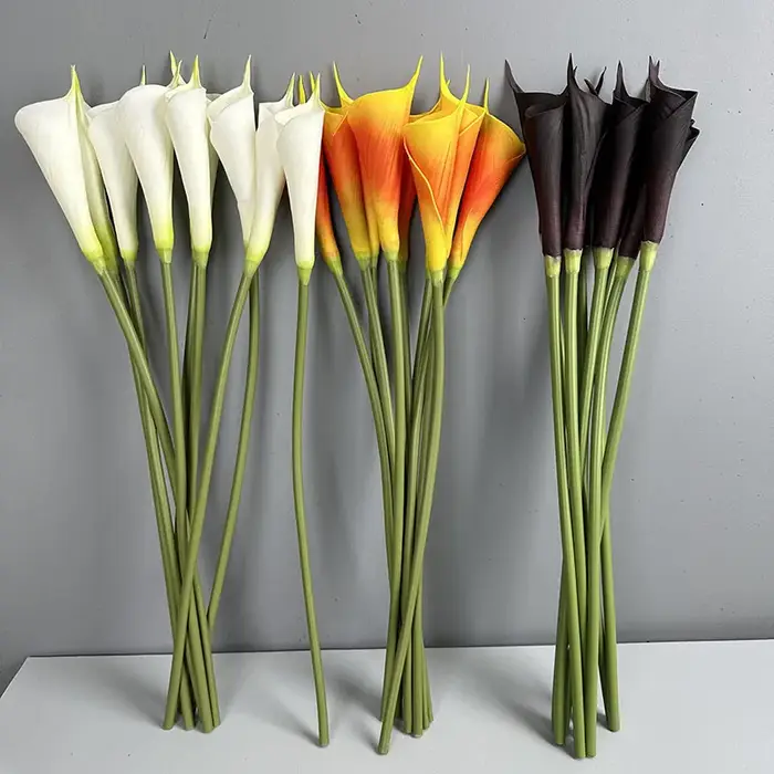 Lot de 5 fleurs artificielles en PU