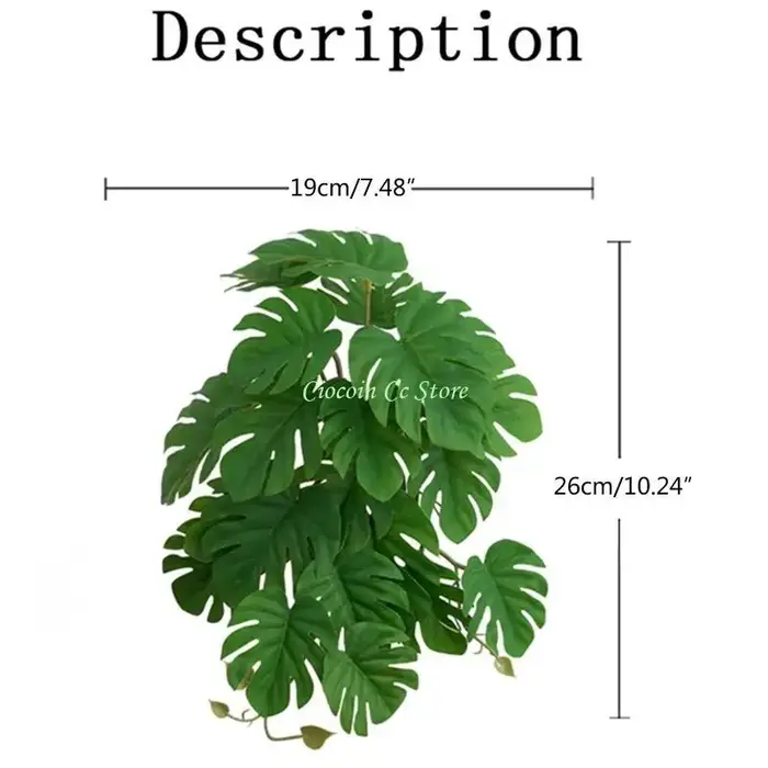 Plantes artificielles Terrarium X90F pour amphibiens reptiles, pour réservoir, réaliste