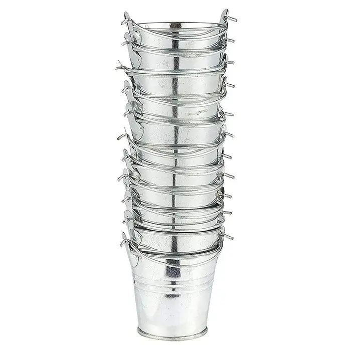 Mini seau en métal, Pot de fleur Portable, Vases, jolie boîte à bonbons pour décoration de mariage e