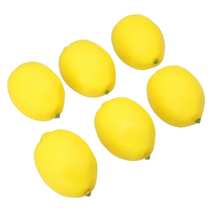Citrons Artificiels Polyvalents, Fruits en Mousse pour Décoration de Maison, Bricolage Artisanal et 