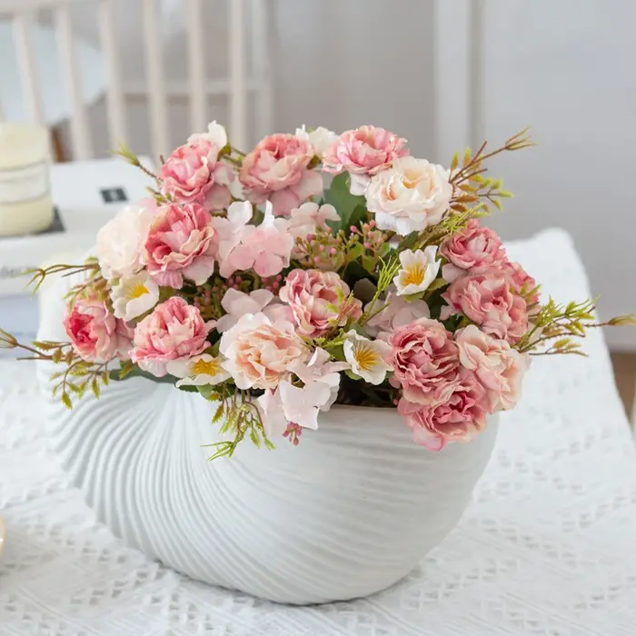 InjTea-Mini vase de plantes artificielles pour la maison