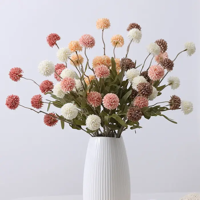 Bouquet de fleurs artificielles à cinq têtes