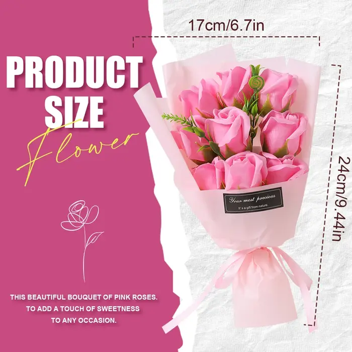 Bouquet de roses artificielles