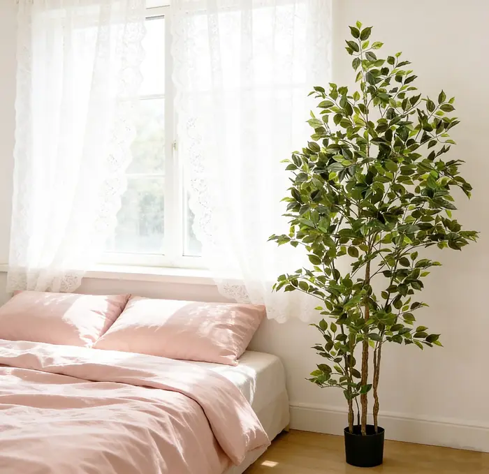 Ficus artificiel à faible entretien - Profitez d'une beauté persistante toute l'année