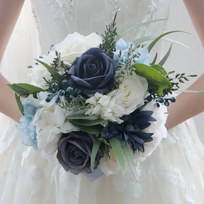 Bouquet de fleurs pour mariée, fournitures et décoration de mariage, accessoires de mariage
