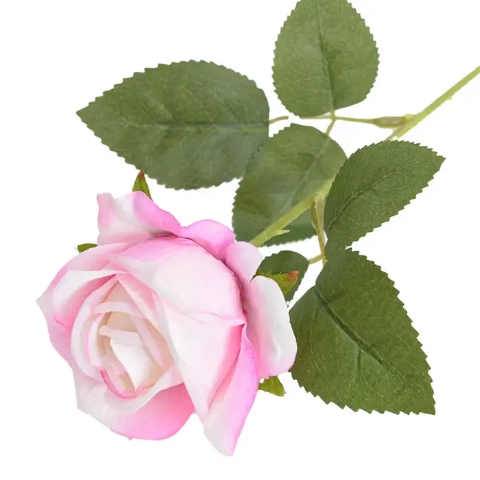 Six couleurs, rose artificielle à tige unique