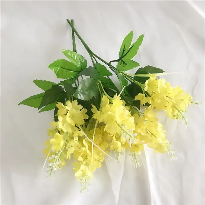 Hyacinthe fleur artificielle toucher réel réaliste mariage 33 cm Bouquet bricolage faux pour bureau fête tombe de haute qualité