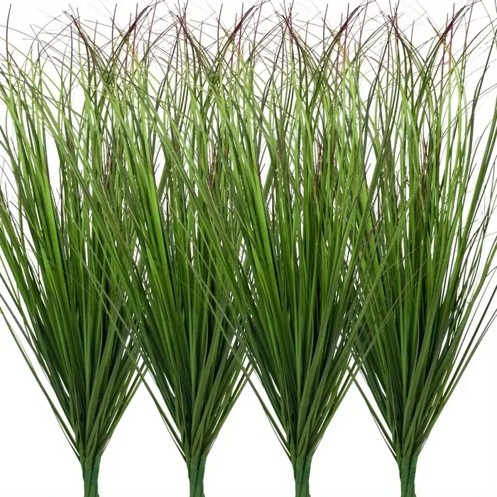 14 pièces plantes d'herbe artificielle, fausses arbustes herbe de blé, fausses plantes artificielles
