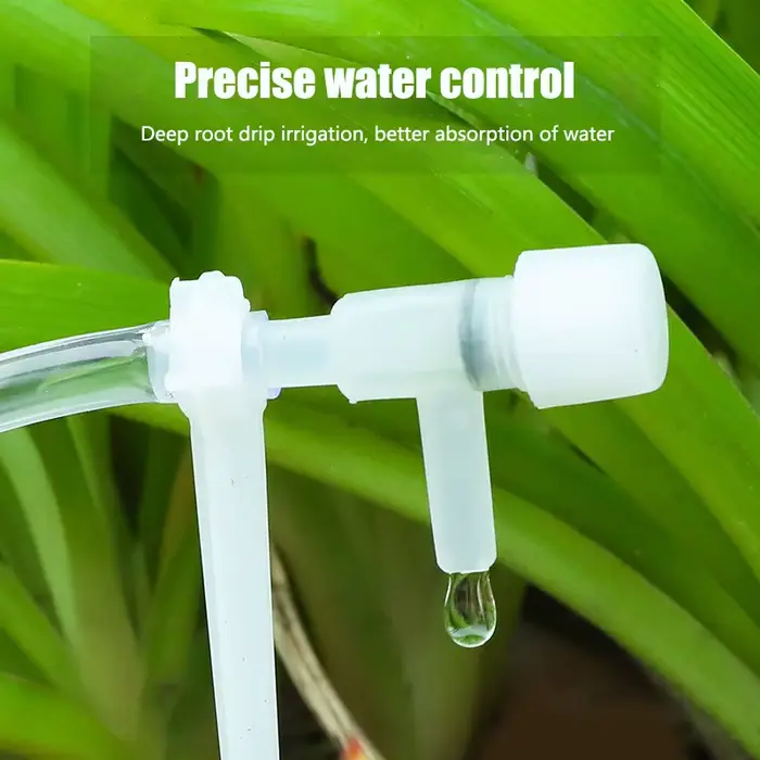 Kit d'irrigation goutte-à-goutte de jardin avec valve de régulation
