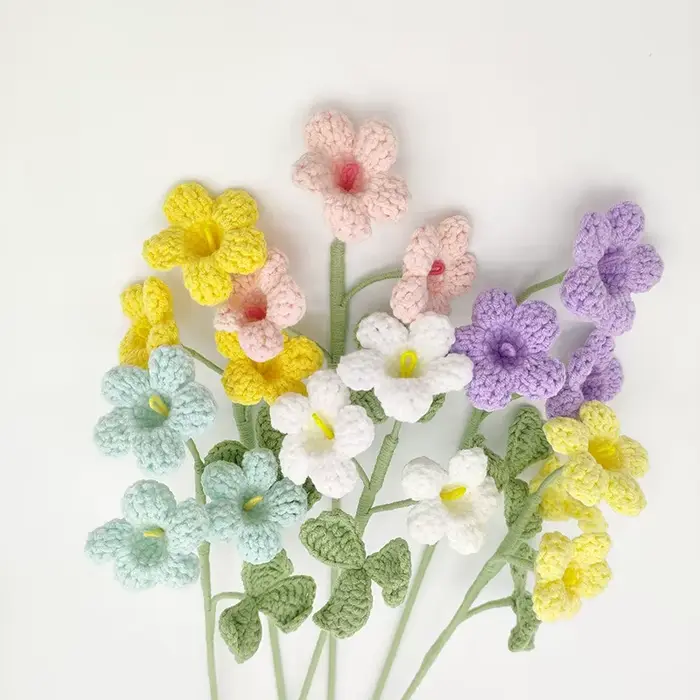 Bouquet de fleurs au Crochet mignon