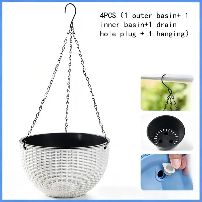 1 pièce de support de plante suspendu en macramé pour pots de fleurs et jardinières