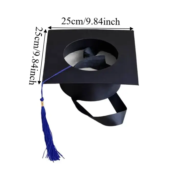 Base florale en forme de toque de graduation pour arrangements floraux, cadre de composition florale, fournitures de fleuriste, style original