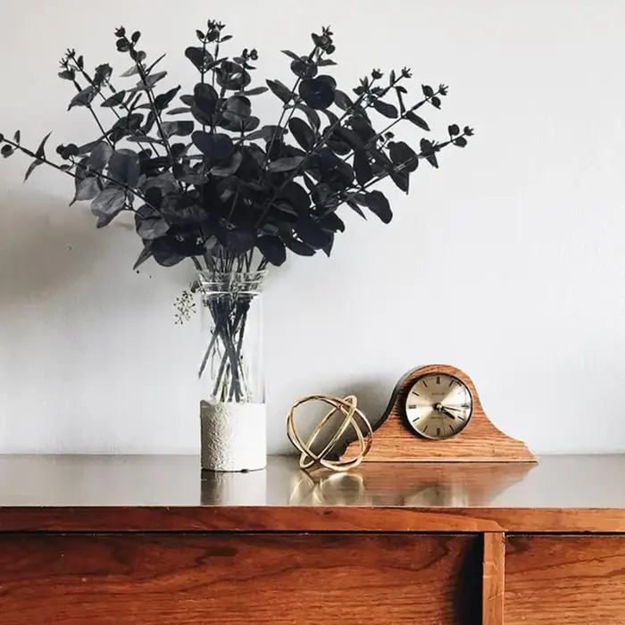 4 fourchettes d'argent feuilles plantes artificielles mariage mariée Bouquet maison vase jardin Table à manger intérieur extérieur bricolage boîte cadeau décor