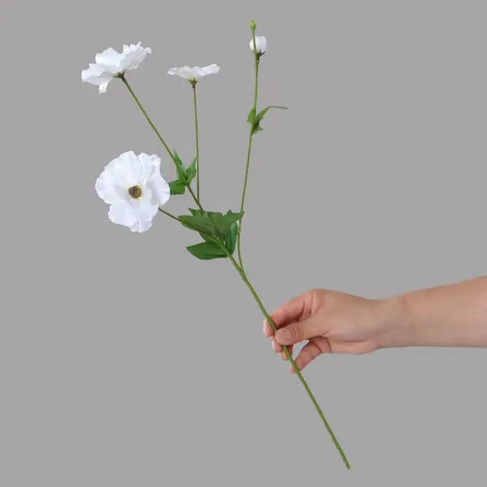 Fausse fleur d'Eustoma pour Noël, décor de mariage, décoration de la maison, fête de mariage, fleurs