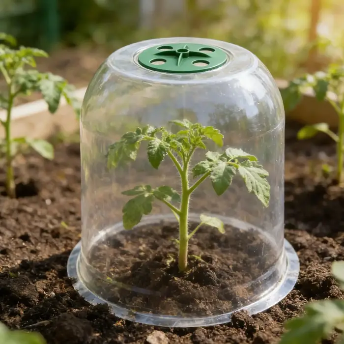 Housses de protection transparentes pour plantes d'hiver