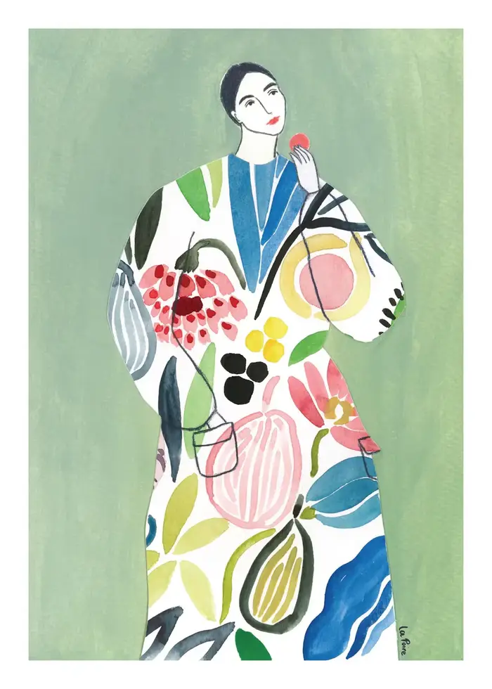 Vase botanique vert La Mela Van Gogh, peinture sur toile abstraite, affiches et images imprimées pou