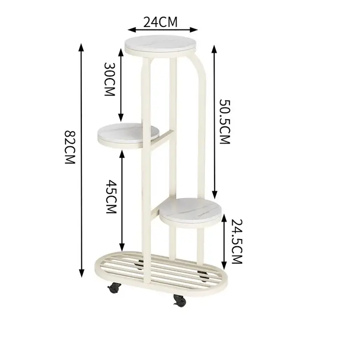 Support de fleurs d'angle pour rangement