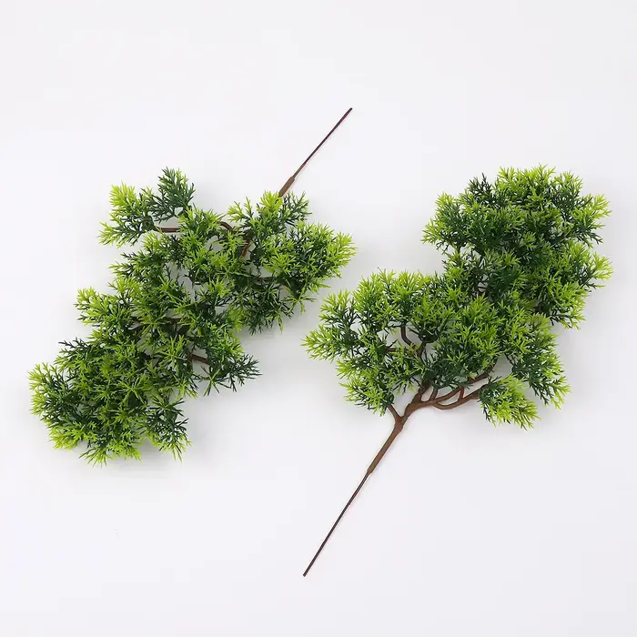 1 branche de pin artificielle verte de 32 à 48 cm