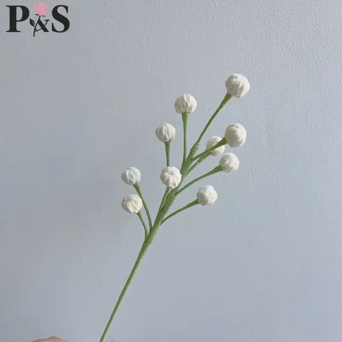Snowberry – fleur au Crochet faite à la main
